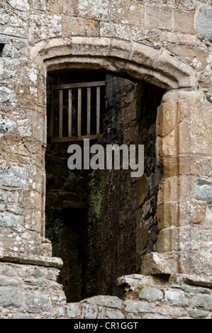 Château de Harlech Harlech domine la ville avec des murs épais et étonnante histoire Banque D'Images