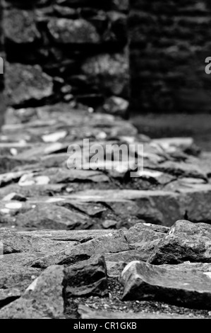 Château de Harlech Harlech domine la ville avec des murs épais et étonnante histoire Banque D'Images