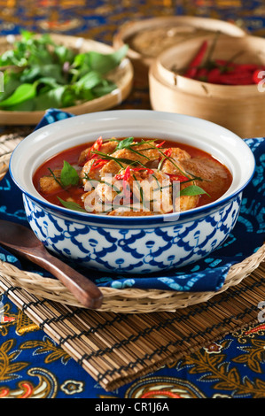 Poulet au curry Panang Thai Thaïlande Food Banque D'Images