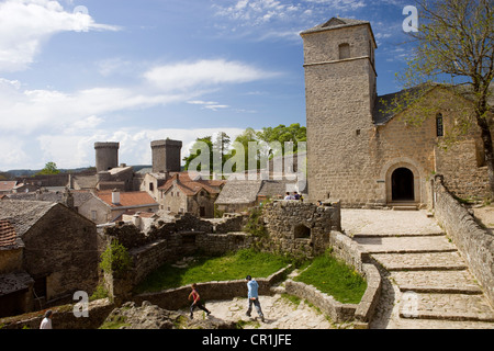 La France, l'Aveyron, les Causses et les Cévennes, paysage culturel agropastoraux méditerranéens, UNESCO World Heritage, Causses Banque D'Images