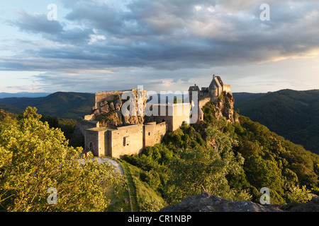 Ruines du château de Burgruine Aggstein, Wachau, Basse Autriche, Autriche, Europe Banque D'Images