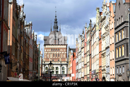 Long Market Street, Gdansk, Pologne Banque D'Images