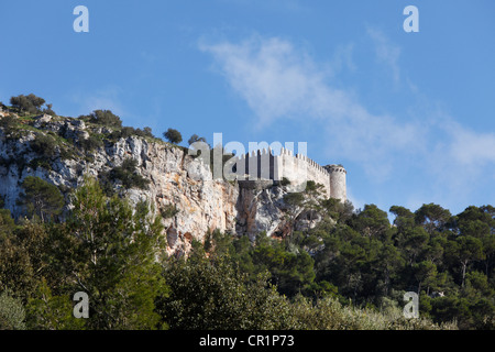 Le Castell de Santueri château, Felanitx, Majorque, Îles Baléares, Espagne, Europe Banque D'Images