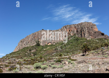 La montagne de la table, l'île de La Gomera, Canary Islands, Spain, Europe Banque D'Images