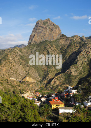 Roque Cano, Vallehermoso, La Gomera, Canary Islands, Spain, Europe Banque D'Images