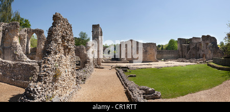 Wolvesey ruines du château de la cité médiévale du palais épiscopal Banque D'Images