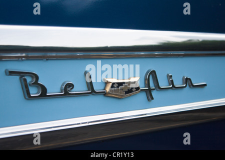 L'emblème de voiture Chevrolet Bel-Air Banque D'Images