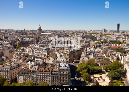 France, Paris, vue générale de la cathédrale Notre-Dame de Paris Banque D'Images