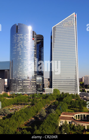 France, Hauts de Seine, la défense, la Société Générale Bank Towers Banque D'Images