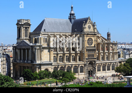 France, Paris, quartier des Halles, à l'église Saint-Eustache Banque D'Images