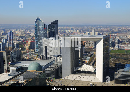 France, Hauts de Seine, la défense, la Grande Arche de la défense (Grande Arche) par l'architecte Otto von Spreckelsen Banque D'Images