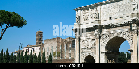 Arc de Constantin à Rome Banque D'Images