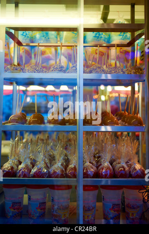 Candy Apples au carnaval Banque D'Images