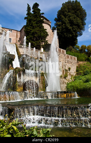 Détail de la Villa d'Este à Tivoli, près de Rome - Italie Banque D'Images