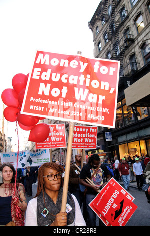 24 mai, le 1 mai 2012, Occupy Wall Street, Manhattan, New York City Banque D'Images