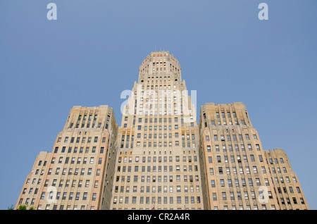 New York, Buffalo, l'hôtel de ville. quartier historique art déco terminée en 1931 par dietel, Wade & Jones.