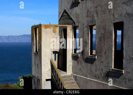 Alcatraz pénitencier fédéral de la baie de San Francisco, Californie Banque D'Images