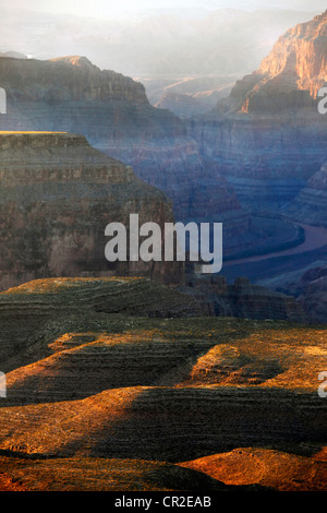 Le Grand Canyon sur un coucher de soleil. Nevada Banque D'Images