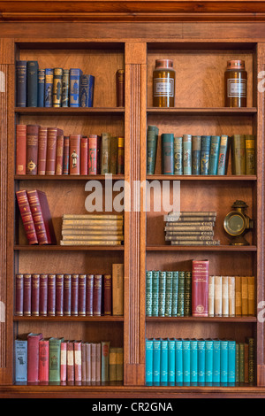 Ancienne bibliothèque de caractères, au Royaume-Uni. Banque D'Images