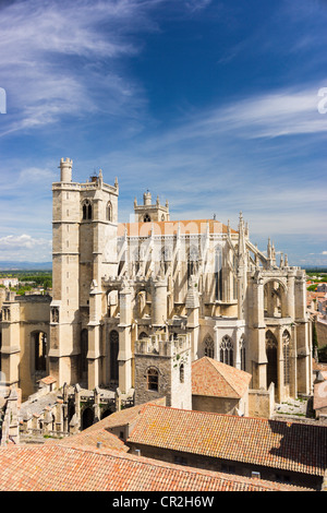 Le parc des expositions de Narbonne Cathédrale de Narbonne, France a été construit entre 1272 et 1332. Banque D'Images