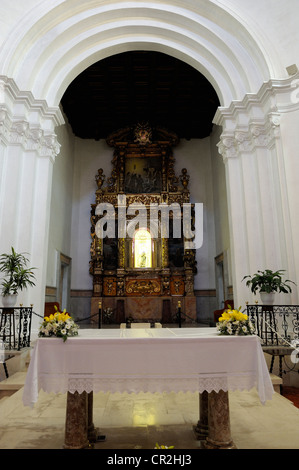Sanctuaire de la Vierge de El Toro photos de l'intérieur de l'église au sommet du Monte toro espagne Minorque Banque D'Images