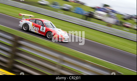 Porche au cours de la session pratique de la porche CARRERA GT Cup at Oulton Park, Angleterre, le 09 juin 2012 Banque D'Images