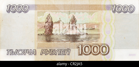 Billet historique, 1000 roubles russe 1995 Banque D'Images