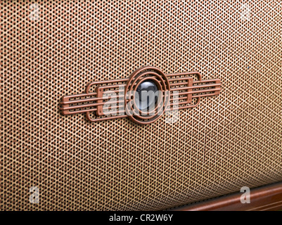 Panneau avant de décoration d'une vieille radio, libre Banque D'Images