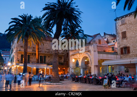 La Croatie, Dalmatie, côte dalmate, la ville de Hvar, Hvar Banque D'Images