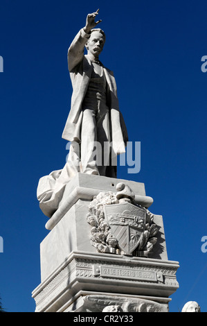 Monumento Jose Marti, monument situé dans le parc, Parque Central, Prado, Paseo de Marti, du centre-ville de La Havane, Centro Habana, Cuba Banque D'Images