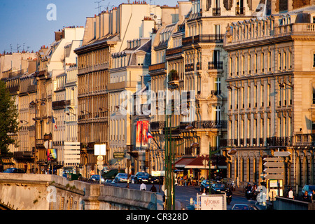 France, Paris, quai de la Tournelle Banque D'Images