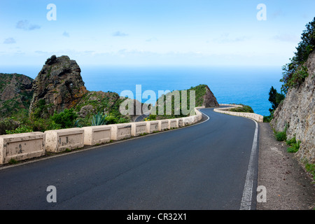 Route de Taganana, Tenerife, Canaries, Espagne, Europe Banque D'Images