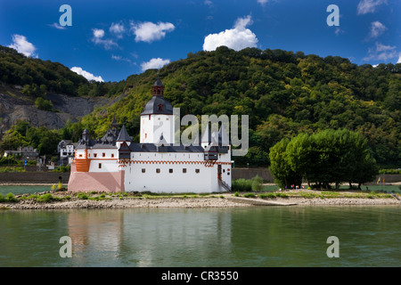 Burg Pfalzgrafenstein château sans frais dans le Rhin, Kaub, Site du patrimoine mondial de l'Vallée du Haut-Rhin moyen, Rhénanie-Palatinat Banque D'Images