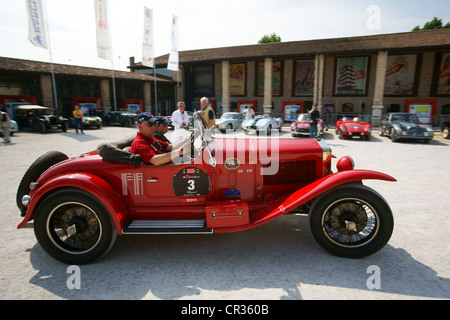 OM 665 19293 Superba, Johann Georg Fendt Fendt, Corinna, vintage car la race, ou Mille Miglia 1000 Miglia Museum, Brescia Banque D'Images