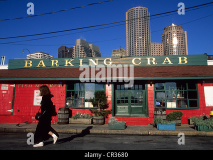 États-unis, Massachusetts, Boston, le port, Barking Crab seafood restaurant Banque D'Images