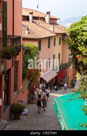 L'Italie, la Lombardie, le lac de Côme, le village de Bellagio Banque D'Images