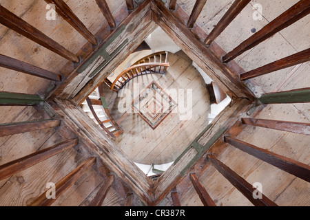 Escalier du phare à Lindau, en Bavière, Allemagne, Europe, PublicGround Banque D'Images