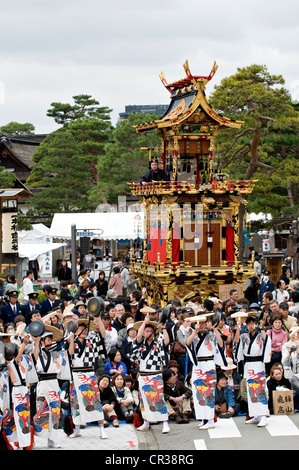 Le Japon, l'île de Honshu, région de Chubu, Takayama, le festival ou Sanno Matsuri, défilé de chars décorés Banque D'Images