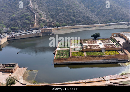 Kesar Kyari Bagh gardens, Fort Orange, Orange, près de Jaipur, Rajasthan, Inde du Nord, Inde, Asie du Sud, Asie Banque D'Images