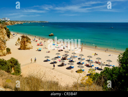 Praia da Rocha, plage de Vau dans l'Algarve Banque D'Images