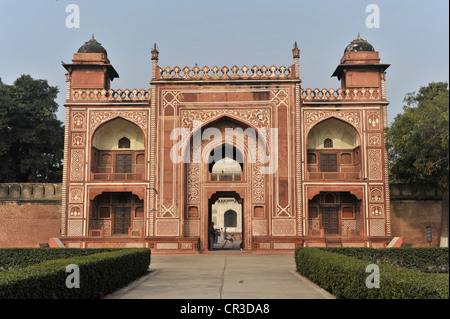 Mausolée d'Itmad-ud-Daulah, Uttar Pradesh, Inde du Nord, Inde, Asie Banque D'Images