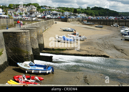 Saundersfoot Harbour, Pembrokeshire, Pays de Galles Banque D'Images