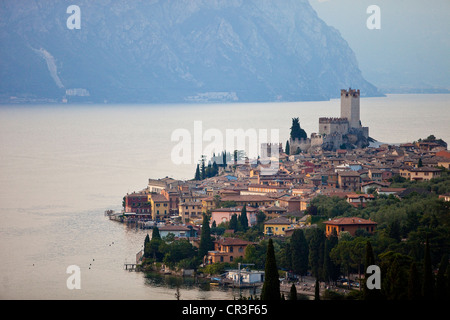 Italie, Vénétie, le lac de Garde, Malcesine Banque D'Images