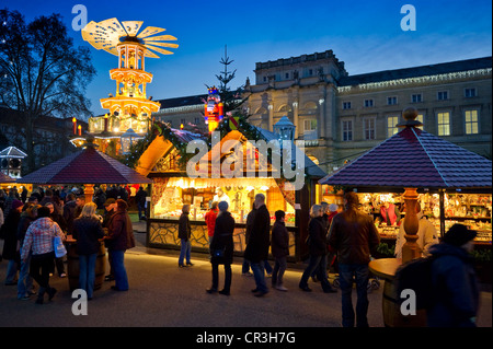 Marché de Noël, Karlsruhe, Bade-Wurtemberg, Allemagne, Europe Banque D'Images