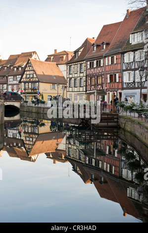 L'hiver à Colmar, Alsace, France, Europe Banque D'Images