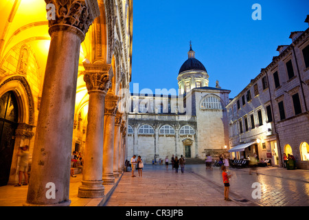 La Croatie, Kvarner, île de la côte dalmate, Dubrovnik, centre historique, patrimoine mondial de l'UNESCO Banque D'Images