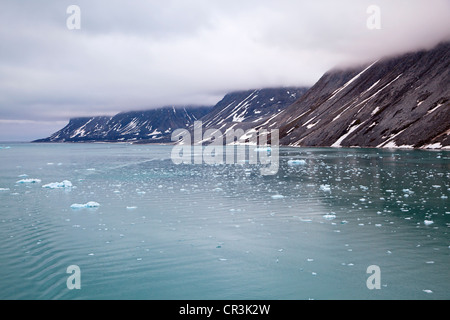 Magdalenefjorden fjord, Svalbard, Spitzberg, Norvège, Europe Banque D'Images