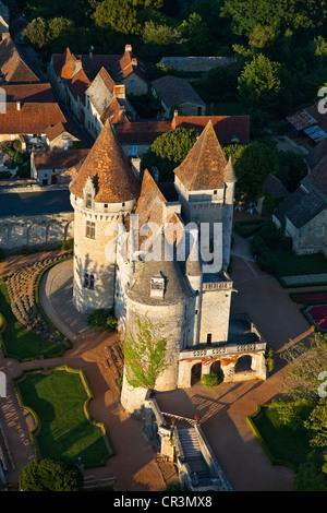 France, dordogne, Périgord Noir, vallée de la Dordogne, Castelnaud la Chapelle, étiqueté Les Plus Beaux Villages de France, Chateau Banque D'Images