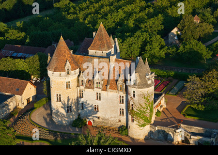 France, dordogne, Périgord Noir, vallée de la Dordogne, Castelnaud la Chapelle, étiqueté Les Plus Beaux Villages de France, Chateau Banque D'Images