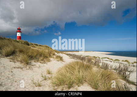 List-West phare, Liste, Sylt, Schleswig-Holstein, Allemagne, Europe Banque D'Images